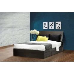 Nexera Full Size Panel Headboard, Ebony -