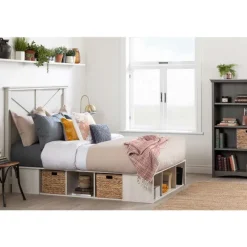 Meubles South Shore Full Storage Bed and Baskets (54") - South Shore