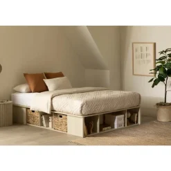 Meubles South Shore Full Storage Bed with Baskets (54
