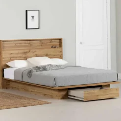 Meubles South Shore Full/Queen Bed with 1-Drawer Storage and Headboard (54"/60") - South Shore