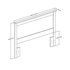 Meubles South Shore Full/Queen Headboard (54/60'') - South Shore