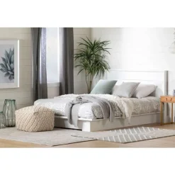 Meubles South Shore Full/Queen Platform Bed (54"/60'') - South Shore