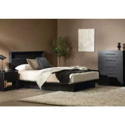 Meubles South Shore Full/Queen Platform Bed with Headboard (54