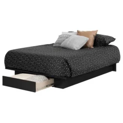 Meubles South Shore Full/Queen Platform Bed with 1-Drawer Storage (54