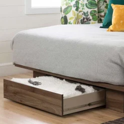 Meubles South Shore Full/Queen Platform Bed with 1-Drawer Storage (54