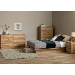 Meubles South Shore Full/Queen Platform Bed with 1-Drawer Storage (54