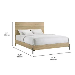 Full-Size Bed with Headboard - 54"