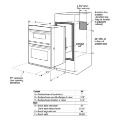 GE Appliances GE 30'' Built-In Microwave-Oven Combination  29.75