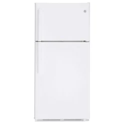 GE Appliances GE 18 Cu Ft 30 In Refrigerator Top Freezer - GTE18FTLKWW