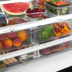 GE Appliances GE 21,9 Cu Ft 36 In Refrigerator Bottom Freezer, French door - GWE22JYMFS