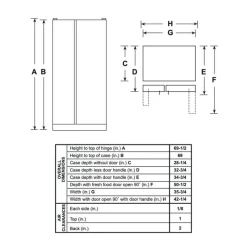GE Appliances GE 25.1 Cu Ft 36 In Refrigerator Side by side - GSS25IYNFS
