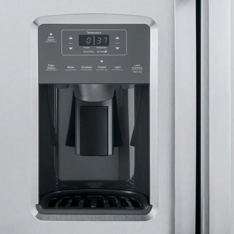 GE Appliances GE 23,2 Cu Ft 33 In Refrigerator Side by side - GSS23GYPFS