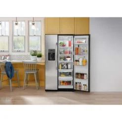 GE Appliances GE 23,2 Cu Ft 33 In Refrigerator Side by side - GSS23GYPFS