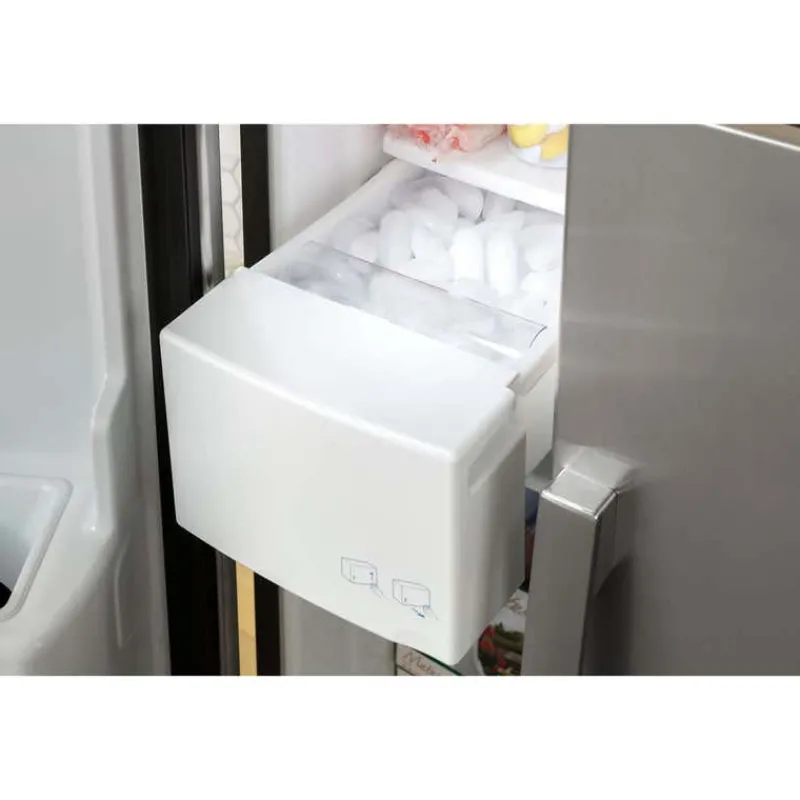 GE Appliances GE 23,2 Cu Ft 33 In Refrigerator Side by side - GSS23GYPFS