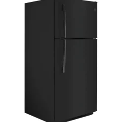 GE Appliances GE 18 Cu Ft 30 In Refrigerator Top Freezer - GTE18FTLKBB