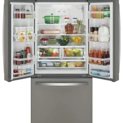 GE Appliances GE 18.6 Cu Ft 33 In Refrigerator Bottom Freezer - GWE19JMLES