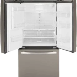 GE Appliances GE 25.5 Cu Ft 36 In Refrigerator Bottom Freezer, French door - GFE26JMMES