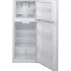 GE Appliances GE 11.6 Cu Ft 24 In Refrigerator Top Freezer - GPE12FGKWW