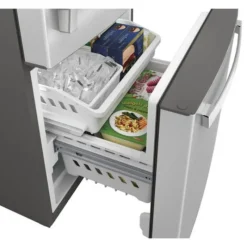 GE Appliances GE 21 Cu Ft 30 In Refrigerator Bottom Freezer - GDE21EYKFS