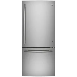 GE Appliances GE 21 Cu Ft 30 In Refrigerator Bottom Freezer - GDE21EYKFS