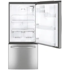 GE Appliances GE 21 Cu Ft 30 In Refrigerator Bottom Freezer - GDE21EYKFS