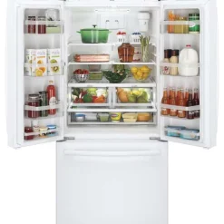 GE Appliances GE 18.6 Cu Ft 33 In Refrigerator Bottom Freezer - GWE19JGLWW