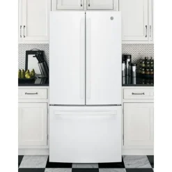 GE Appliances GE 18.6 Cu Ft 33 In Refrigerator Bottom Freezer - GWE19JGLWW