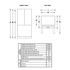GE Appliances GE 18.6 Cu Ft 33 In Refrigerator Bottom Freezer, French door - GWE19JYLFS