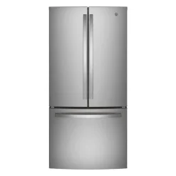 GE Appliances GE 18.6 Cu Ft 33 In Refrigerator Bottom Freezer, French door - GWE19JYLFS