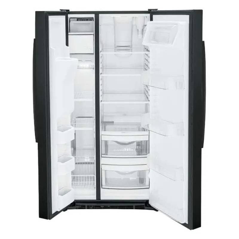 GE Appliances GE 23.2 Cu Ft 33 In Refrigerator Side by side - GSS23GGPBB