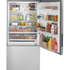GE Appliances GE 17,7 Cu Ft 31 In Refrigerator Bottom Freezer - GBE17HYRFS