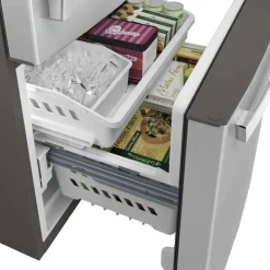 GE Appliances GE 24.8 Cu Ft 33 In Refrigerator Bottom Freezer - GDE25EYKFS