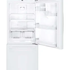 GE Appliances GE 20.9 Cu Ft 30 In Refrigerator Bottom Freezer - GDE21DGKWW