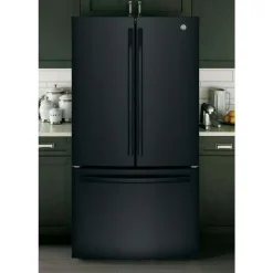 GE Appliances GE 26.7 Cu Ft 36 In Refrigerator Bottom Freezer, French door - GNE27JGMBB