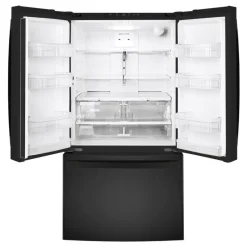 GE Appliances GE 26.7 Cu Ft 36 In Refrigerator Bottom Freezer, French door - GNE27JGMBB