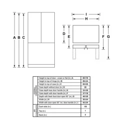 GE Appliances GE 26.7 Cu Ft 36 In Refrigerator Bottom Freezer, French door - GNE27JGMBB