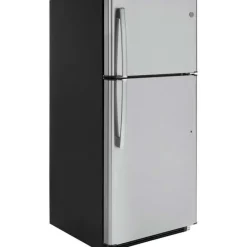 GE Appliances GE 18 Cu Ft 30 In Refrigerator Top Freezer - GTE18FSLKSS