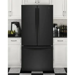 GE Appliances GE 18.6 Cu Ft 33 In Refrigerator Bottom Freezer - GWE19JGLBB
