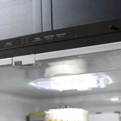 GE Appliances GE 24,7 Cu Ft 33 In Refrigerator Bottom Freezer, French door - GNE25JYKFS