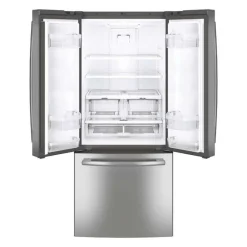 GE Appliances GE 20.8 Cu Ft 30 In Refrigerator Bottom Freezer, French door - GNE21DYRKFS