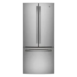 GE Appliances GE 20.8 Cu Ft 30 In Refrigerator Bottom Freezer, French door - GNE21DYRKFS