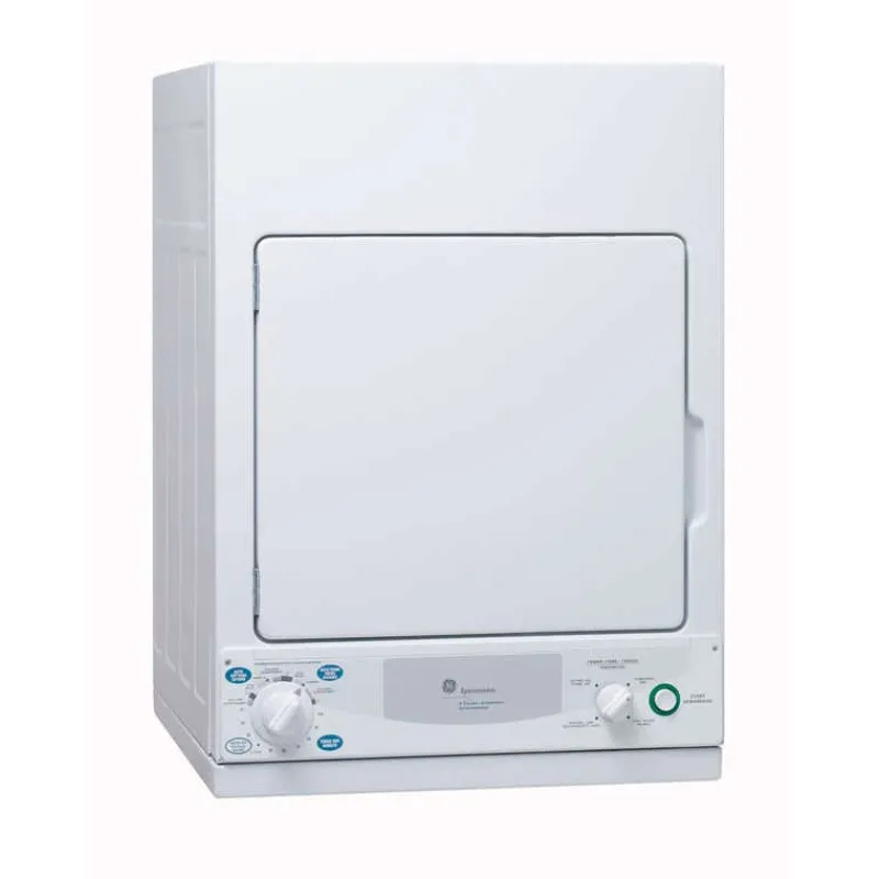 GE Appliances GE 3.6 Cu Ft Dryer Front-Load 24" - PCKS443EBWW
