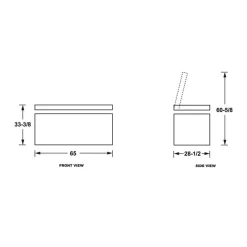 GE Appliances GE 15,7 Cu Ft Freezer , Honrizontal, 65" - FCM16SLWW