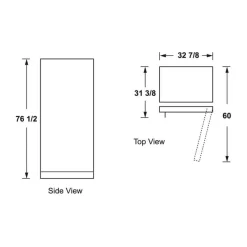 GE Appliances GE 21,3 Cu Ft Freezer , Vertical, 33