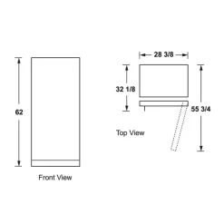 GE Appliances GE 14 Cu Ft Freezer , Vertical, 28.5" - FUF14DLRWW