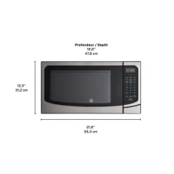 GE Appliances GE 1.6 Cu Ft Microwave  21.75" JEB2167RMSS