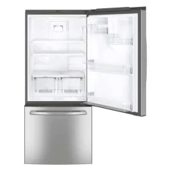 GE Appliances GE 30 In 21 Cu Ft Refrigerator Bottom Freezer - GDE21DYRKFS