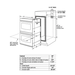 GE Appliances GE 30 In Built-In Double Wall Oven  29.75