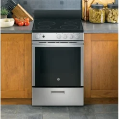 GE Appliances GE 24 In Range 24" Electric Glass-Ceramic - JCAS640RMSS