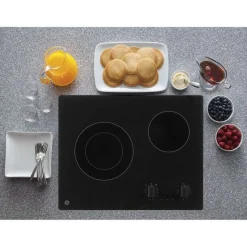 GE Appliances GE Cooktop Glass-Ceramic 21" Electric    - JP3021DPBB